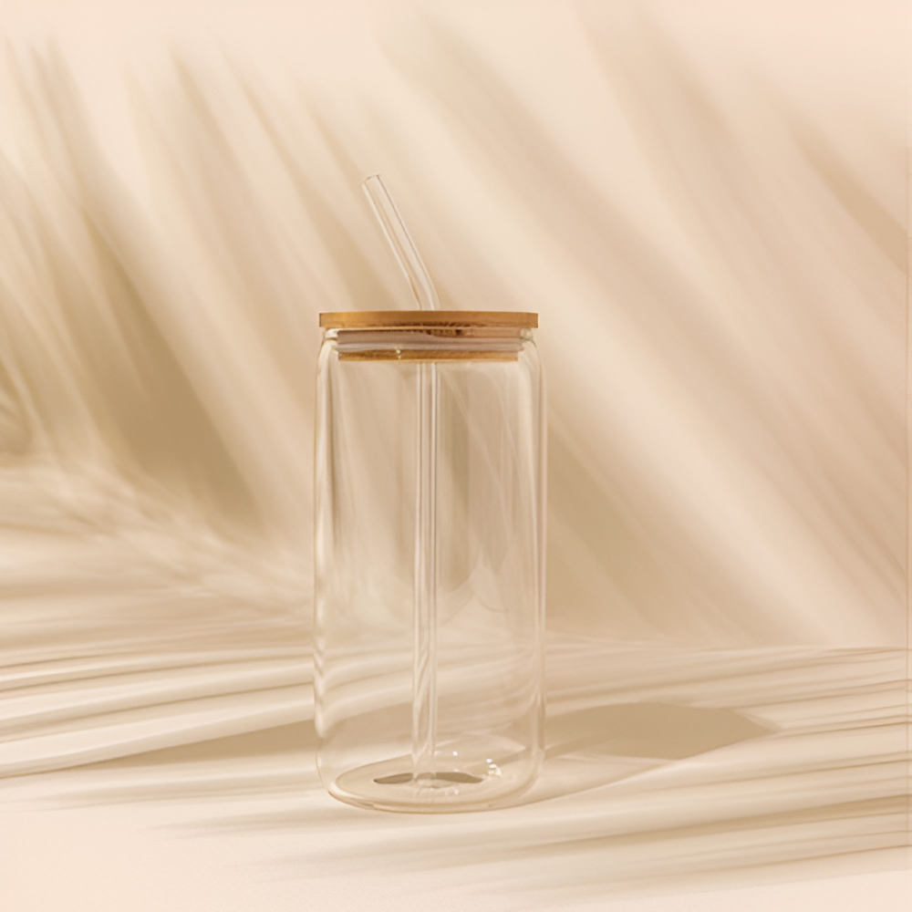 Aesthetic Bamboo Glass Cup